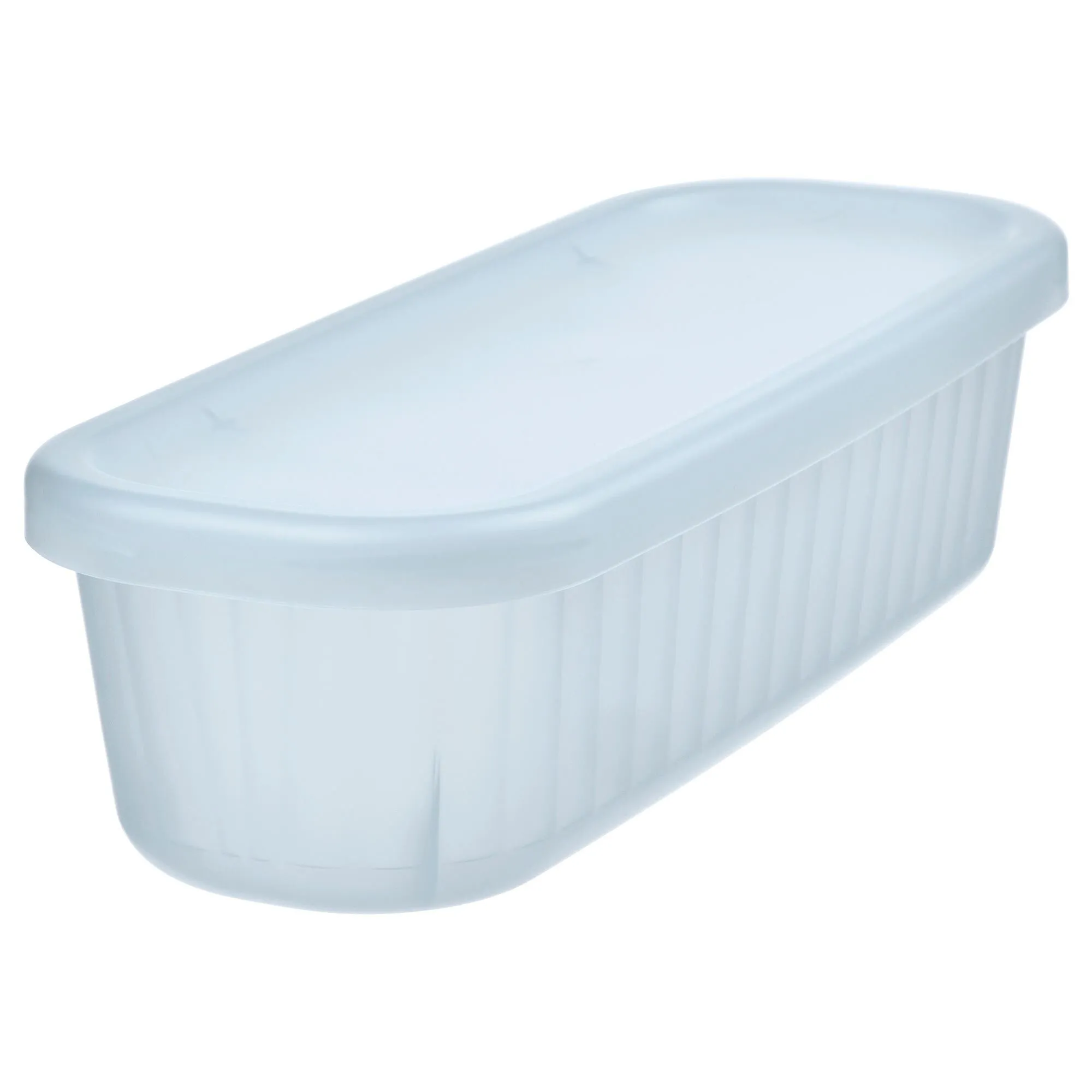 

Коробка с крышкой, прозрачная серо-синяя, 9x24x7 см/0,5 л RYKTA IKEA