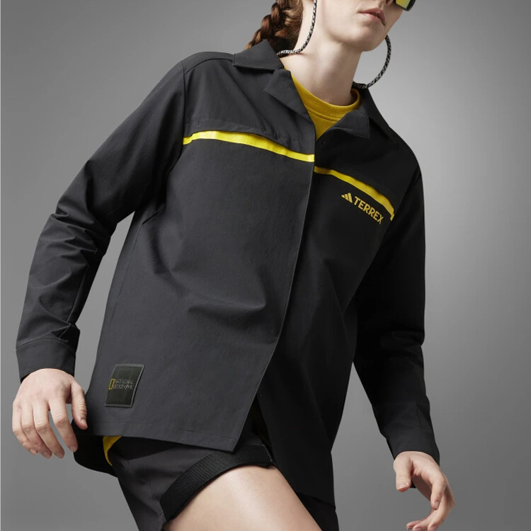 Рубашка National Geographic X National Geographic Co-branded Section женская черная Adidas — фото 2