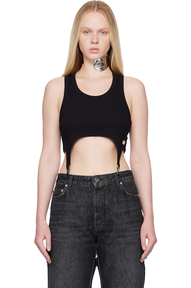 

Майка «Бюстгальтер с подвязками» Jean Paul Gaultier, черный