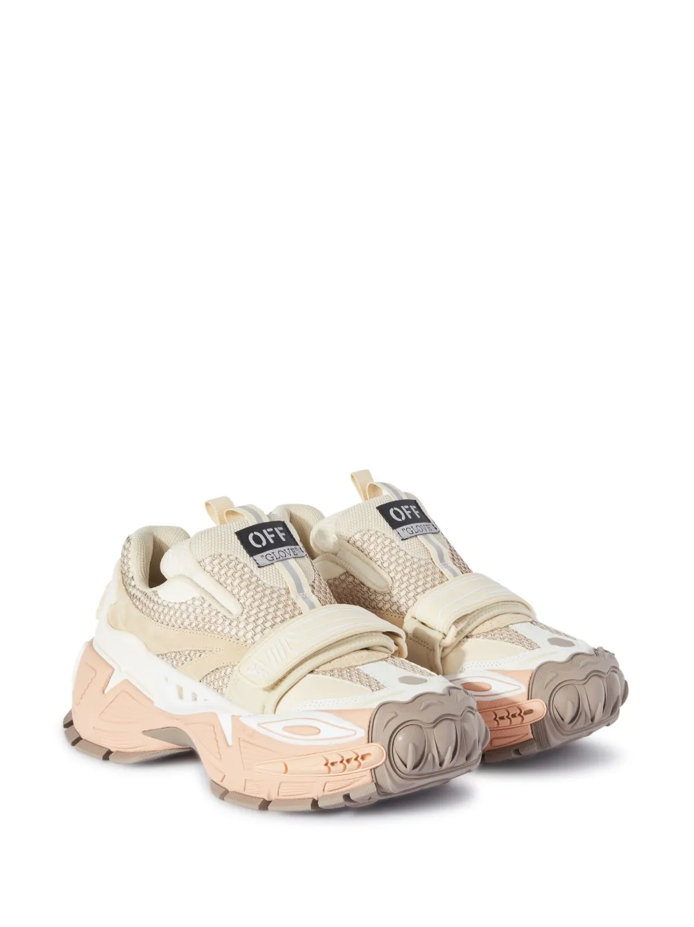 Массивные кроссовки Glove Slip On OFF-WHITE, розовый — фото 2