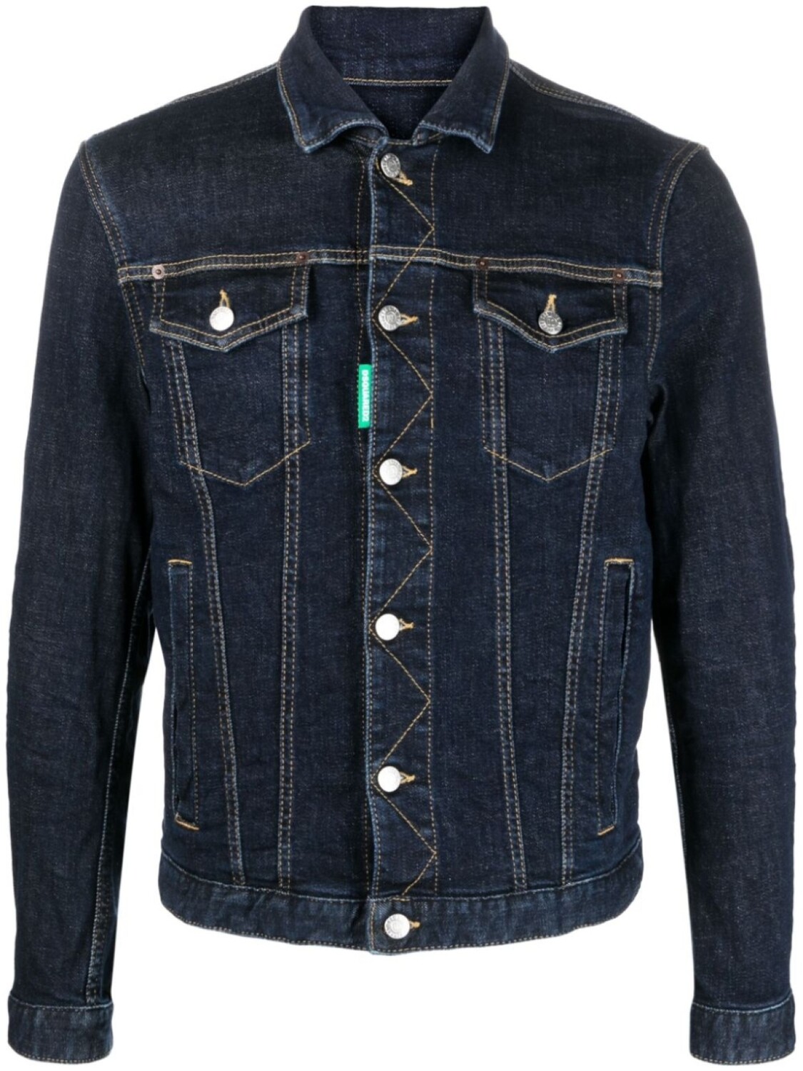 

DSQUARED2 джинсовая куртка с вышивкой, синий