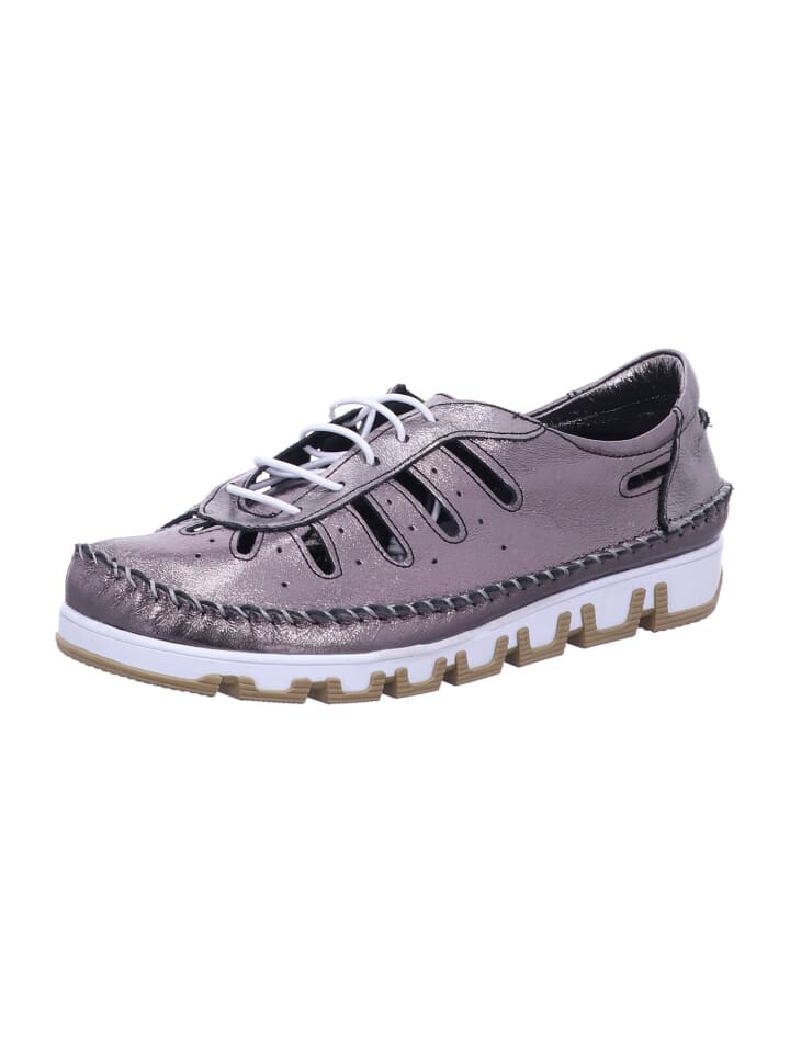 Элегантные туфли на шнуровке Gemini Damen GLANZNAPPA SCHNUERSCHUH, серый