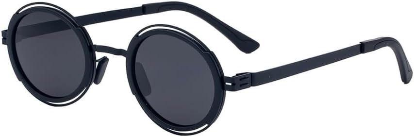 

Круглая поляризованная солнцезащитная оправа 2025 года, унисекс, защита от УФ-излучения UV400, для активного отдыха, вождения, вечеринок, без винтов, модная и стильная KTUCN, C1