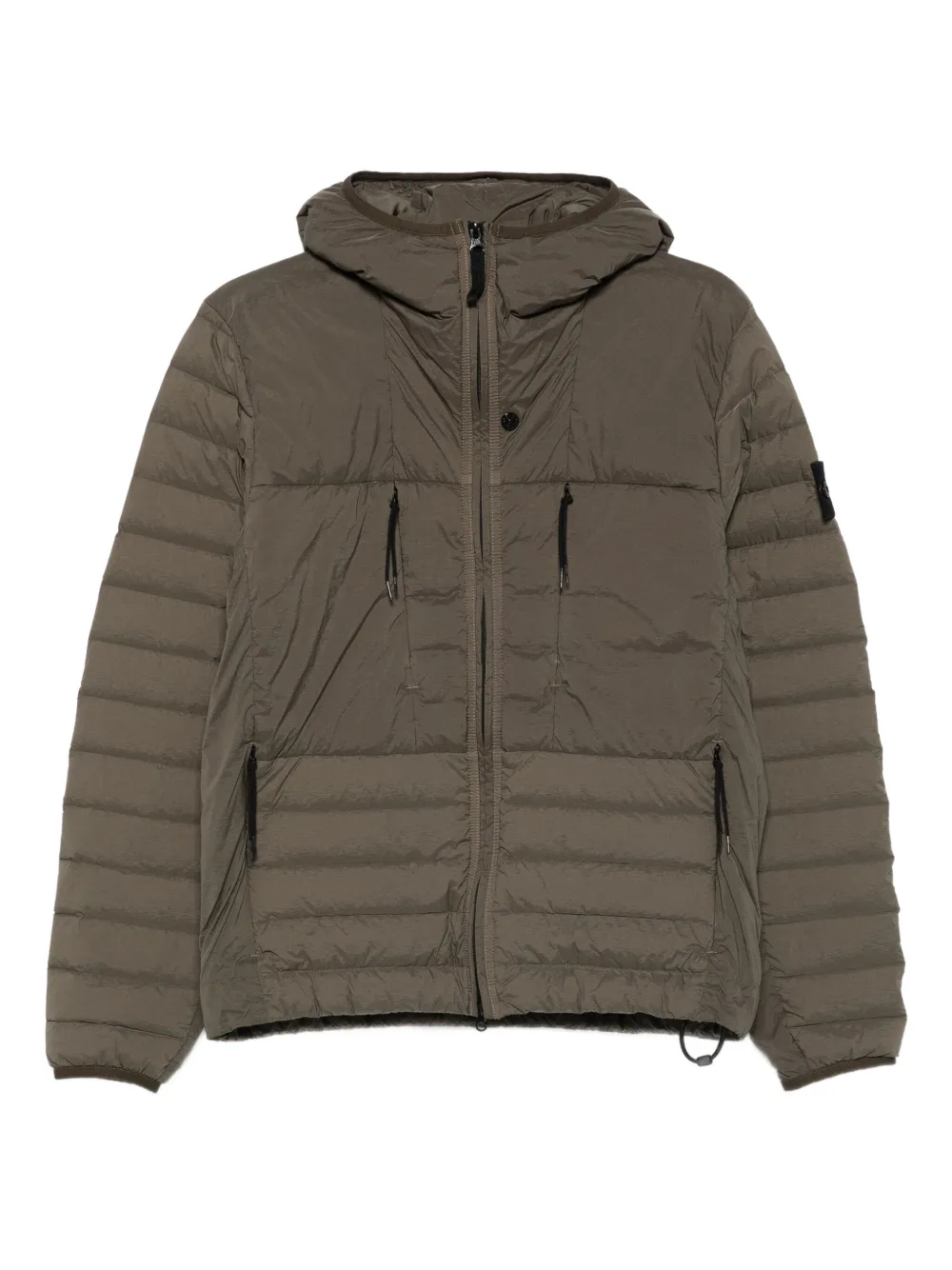 

Куртка с капюшоном и застежкой-молнией Stone Island, зеленый