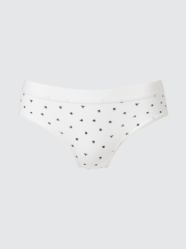 

Трусы с низкой посадкой с птичками Uniqlo, 01 off white