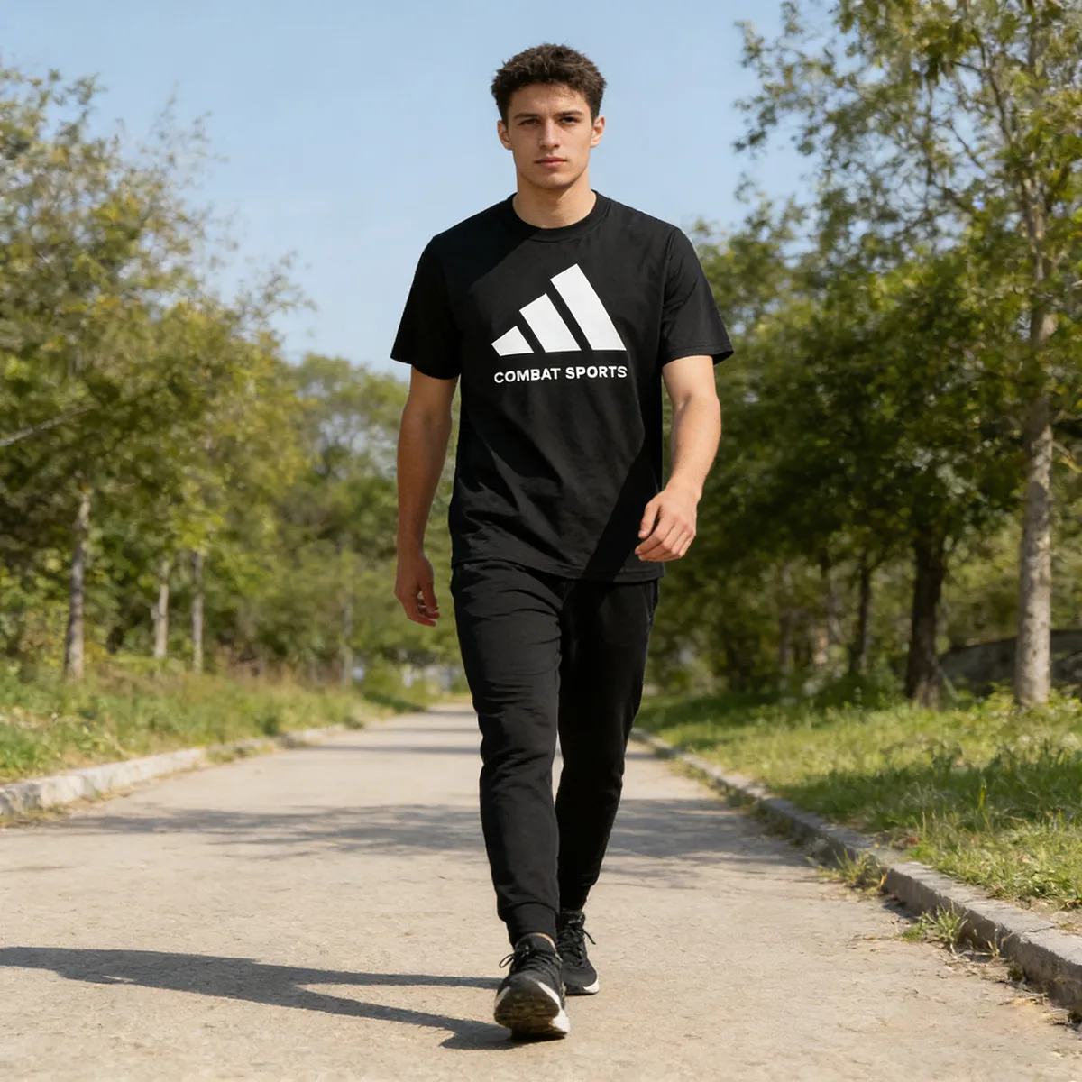Футболка с коротким рукавом Unisex Adidas, черный — фото 4