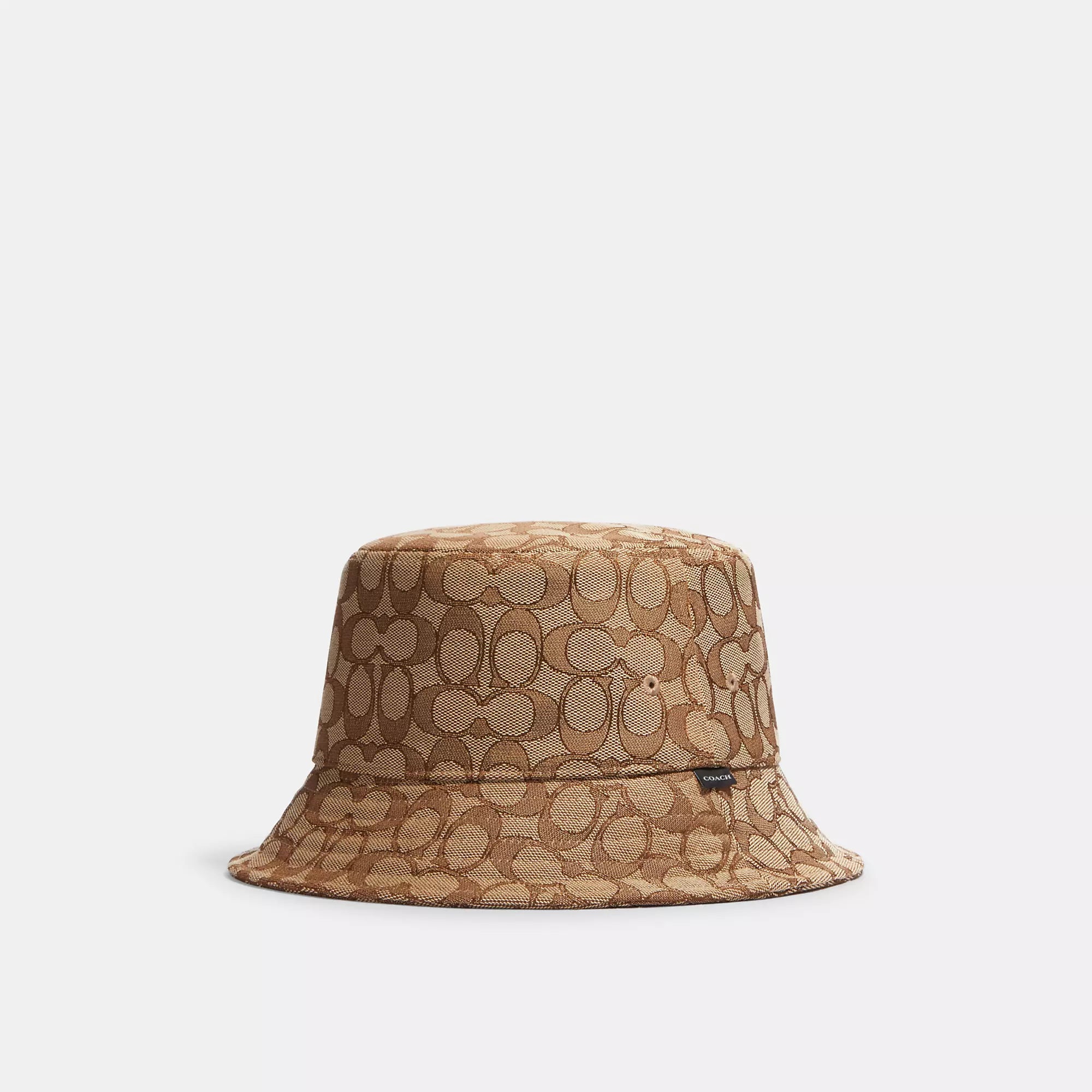 

Фирменная жаккардовая панама Coach Outlet, хаки