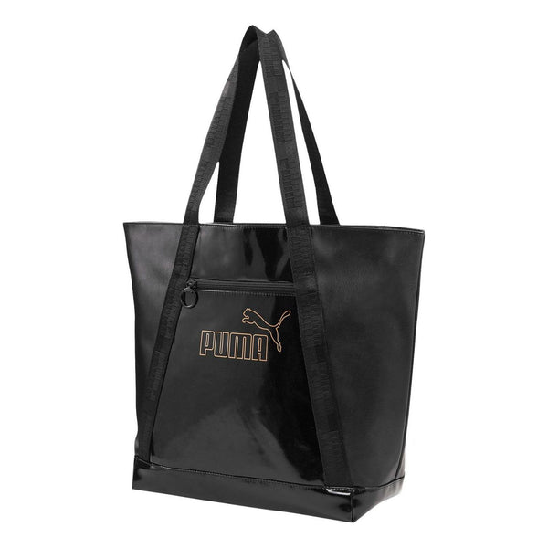 

Сумка core up large shopper bag 'black gold' Puma, черный