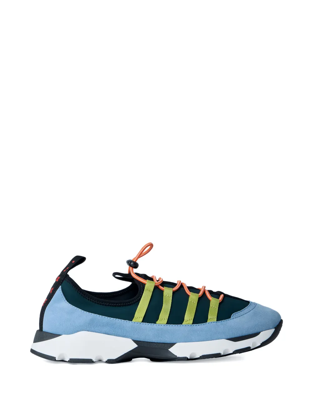 

Кроссовки с нашивкой-логотипом и панельным дизайном Marni, синий