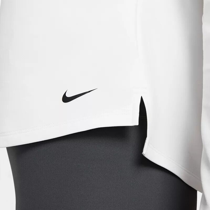 Женская футболка с длинными рукавами Nike One Therma-FIT, белый — фото 4