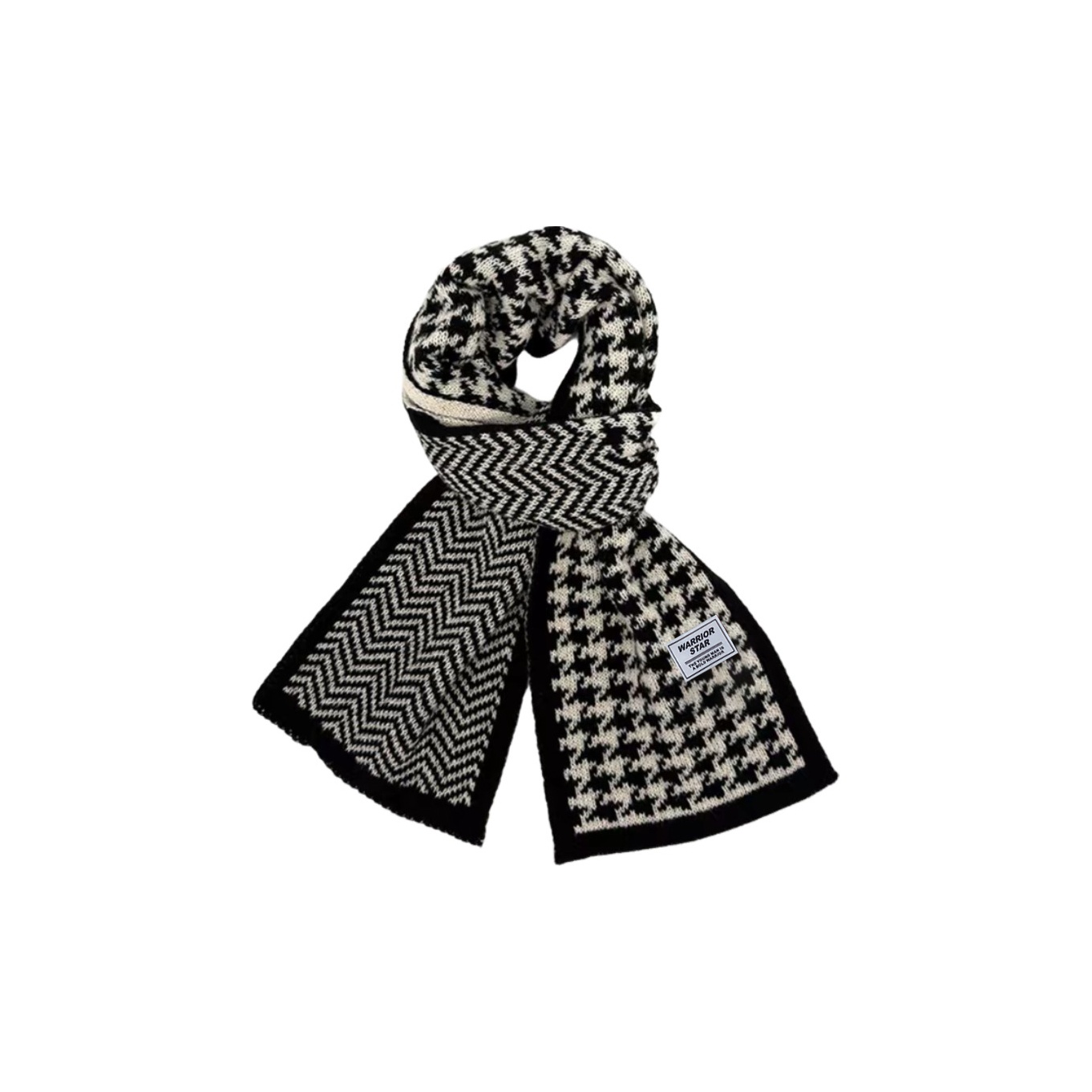 

Шарф из полиэстера вязаный для женщин WARRIOR, черный