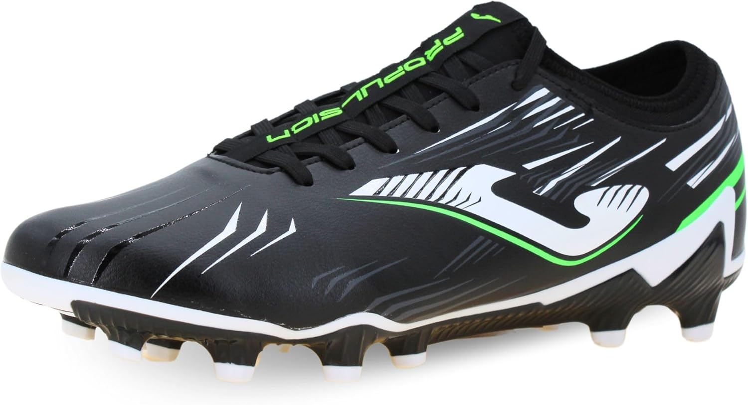 

Футбольные бутсы Joma для твердого грунта, 6.5-12 US - Профессиональные бутсы - Верх из микрофибры, хромированная подошва, усиление пятки - Пропульсия, черный