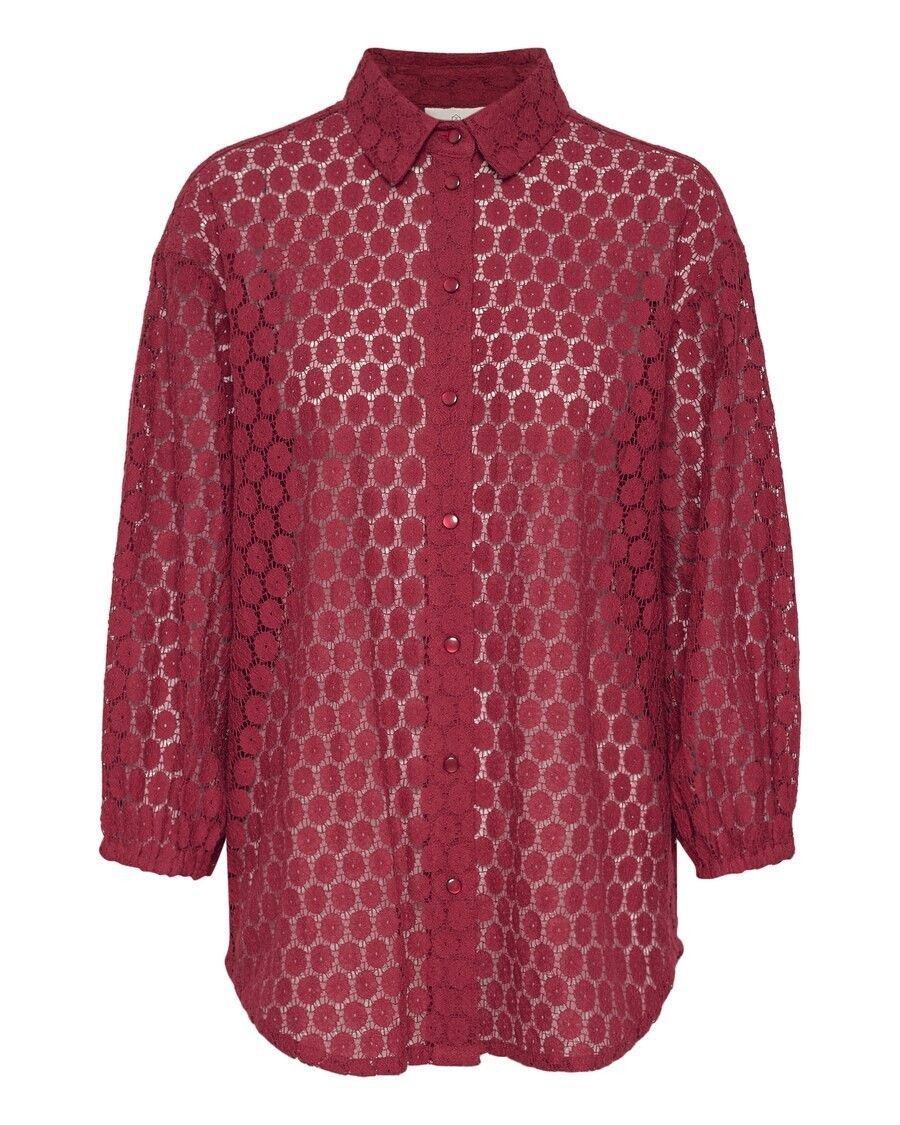 

Рубашка Kaffe Blouse Loren, бордовый