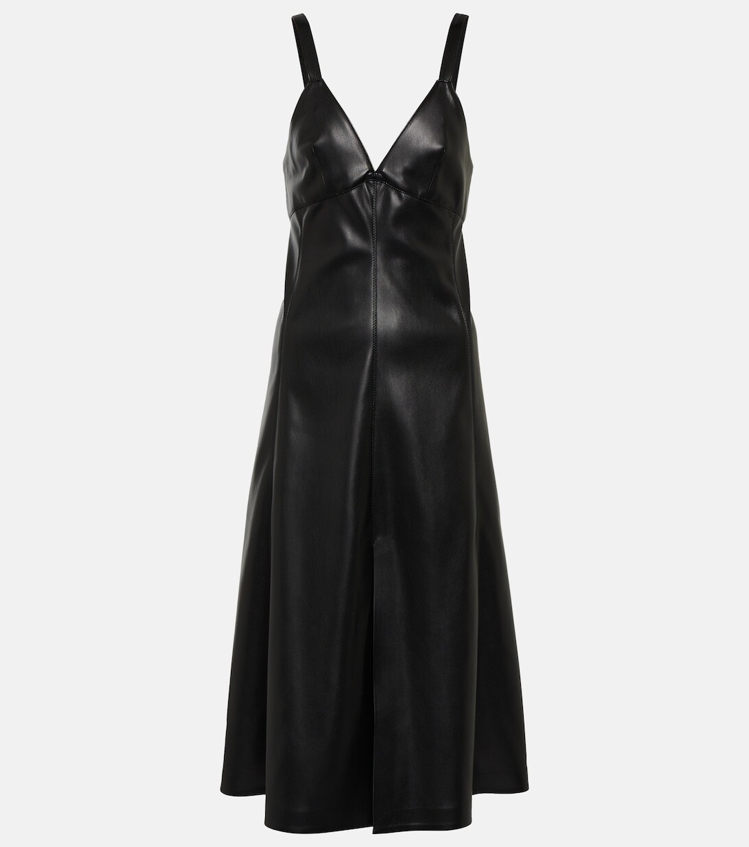 

Платье-комбинация из искусственной кожи STELLA MCCARTNEY, черный