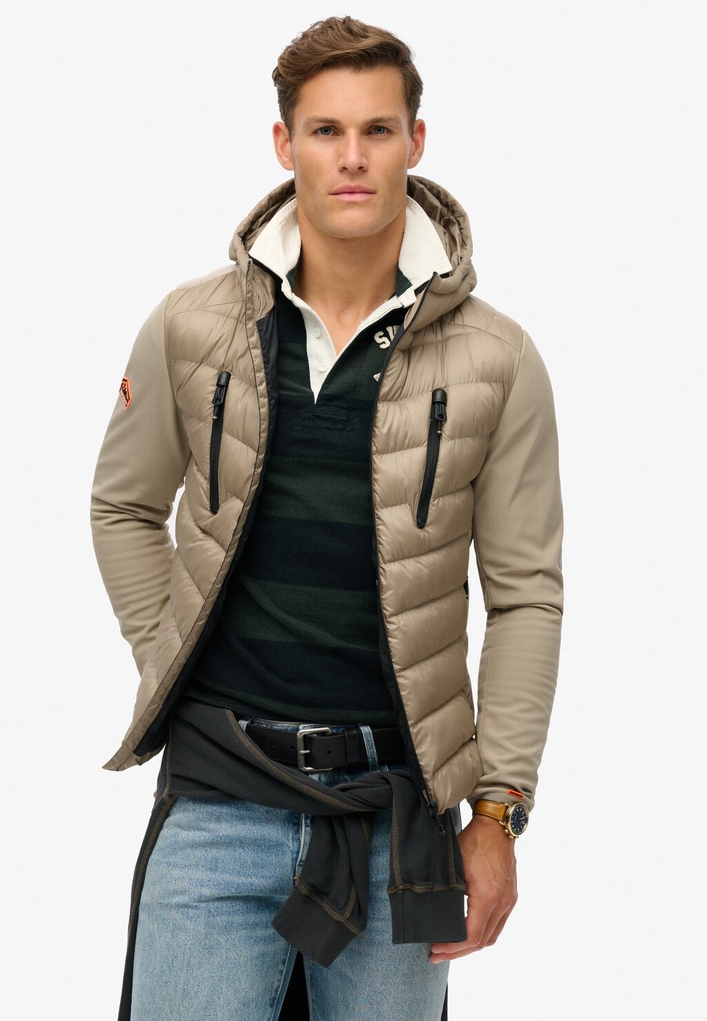 

Куртка для активного отдыха HOODED STORM Superdry, коричневый
