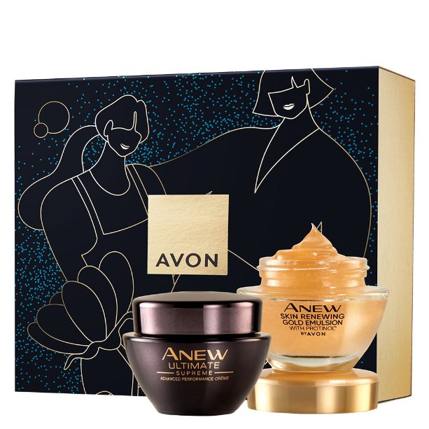 

Avon, Anew Supreme Gold Protinol, набор косметики, 2 шт.