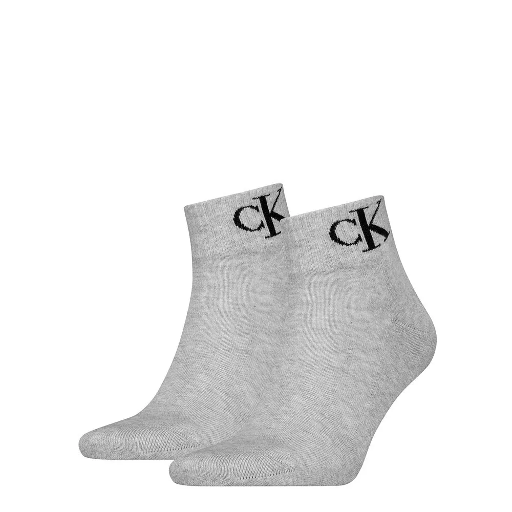 

Носки Calvin Klein 701228805 Quarter short 2 units, серый