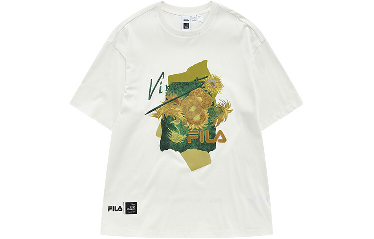 

Van Gogh X Футболка мужская Cloud White Fila, цвет Cloud White