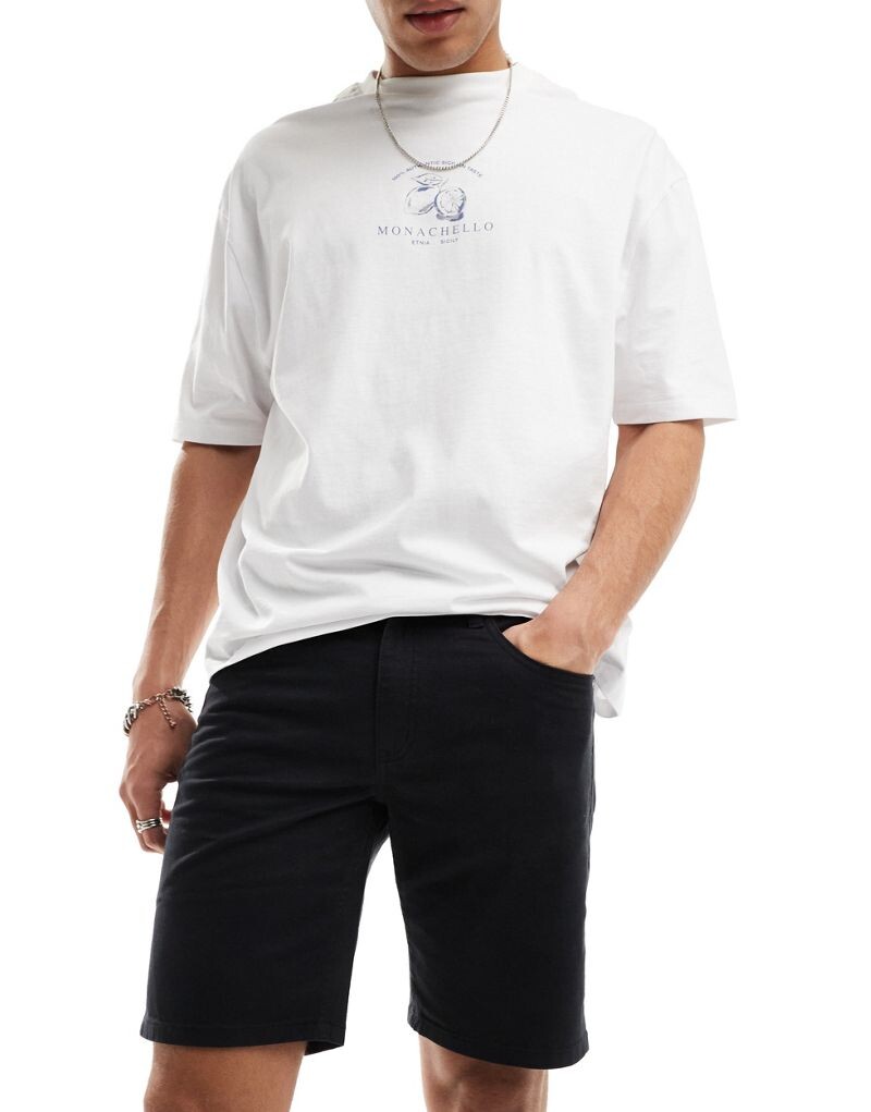 

Черные узкие шорты с 5 карманами Ben Sherman