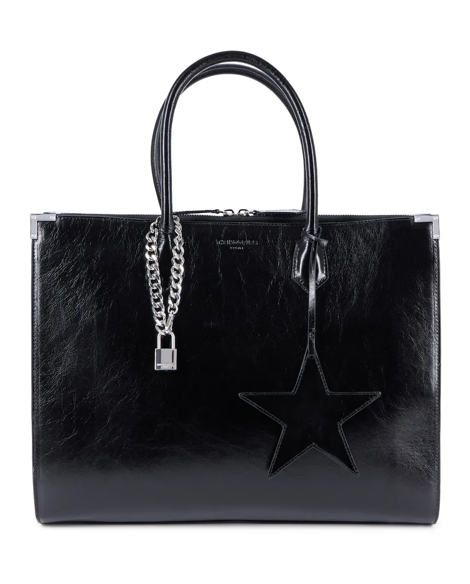 

Сумка Ming XL из черной кожи The Kooples, черный