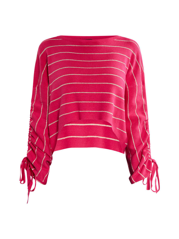 

Женский вязаный свитер розового цвета faina