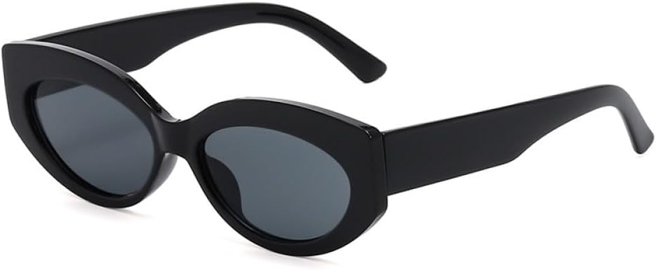 

Винтажные солнцезащитные очки «кошачий глаз» для женщин, классические прямоугольные очки для вождения, защита от УФ-излучения UV400 для использования на открытом воздухе MTZJH, Black