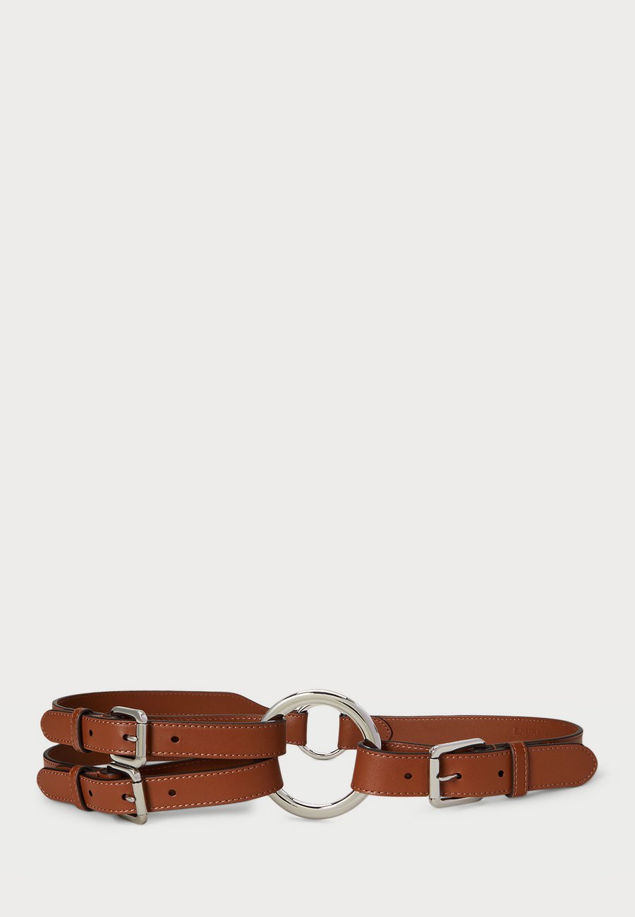 

Ремень Lauren Ralph Lauren TRI-STRAP O-RING LEATHER BELT, Brown