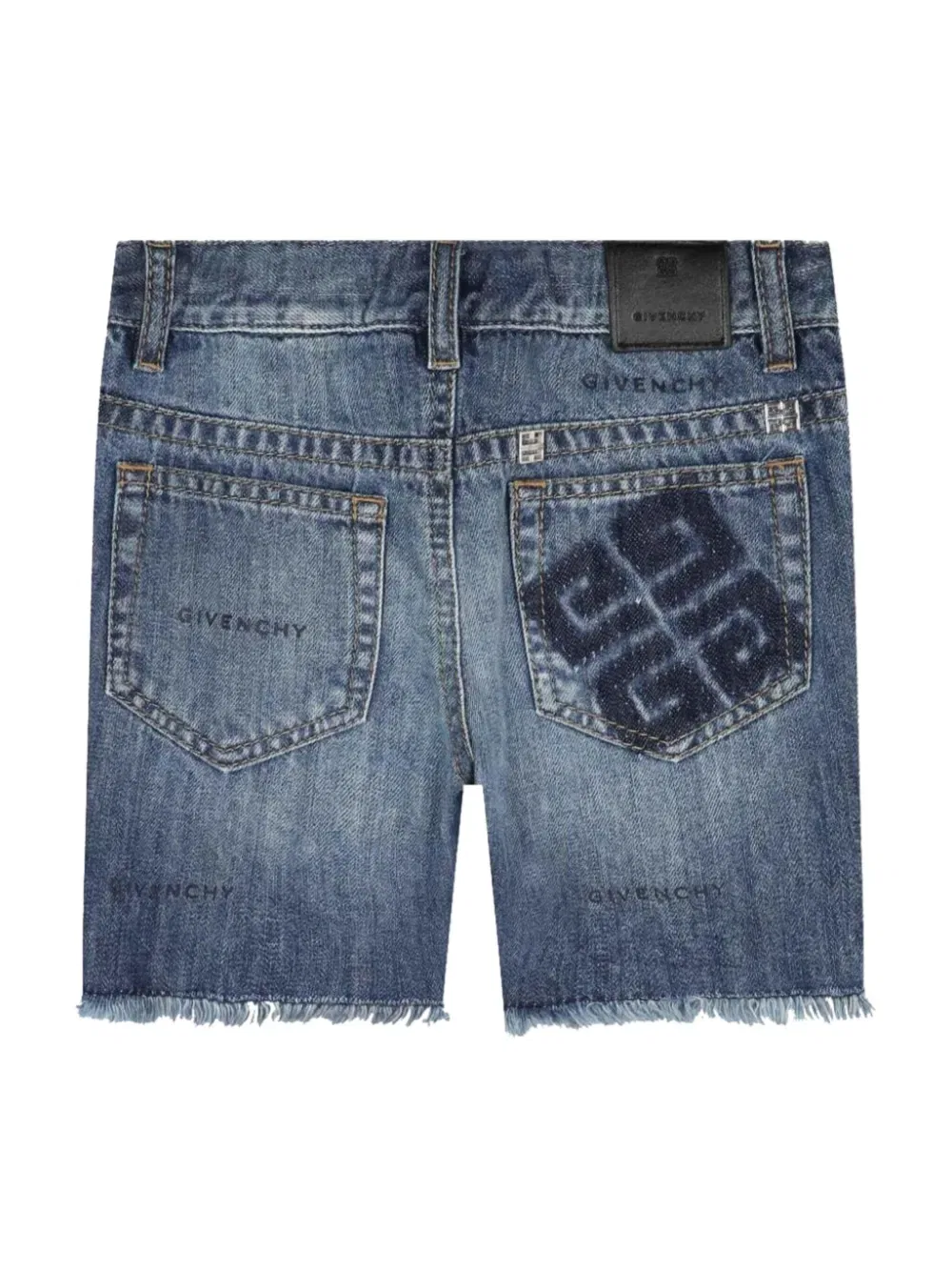 Джинсовые шорты 4G-motif Givenchy Kids, синий — фото 2