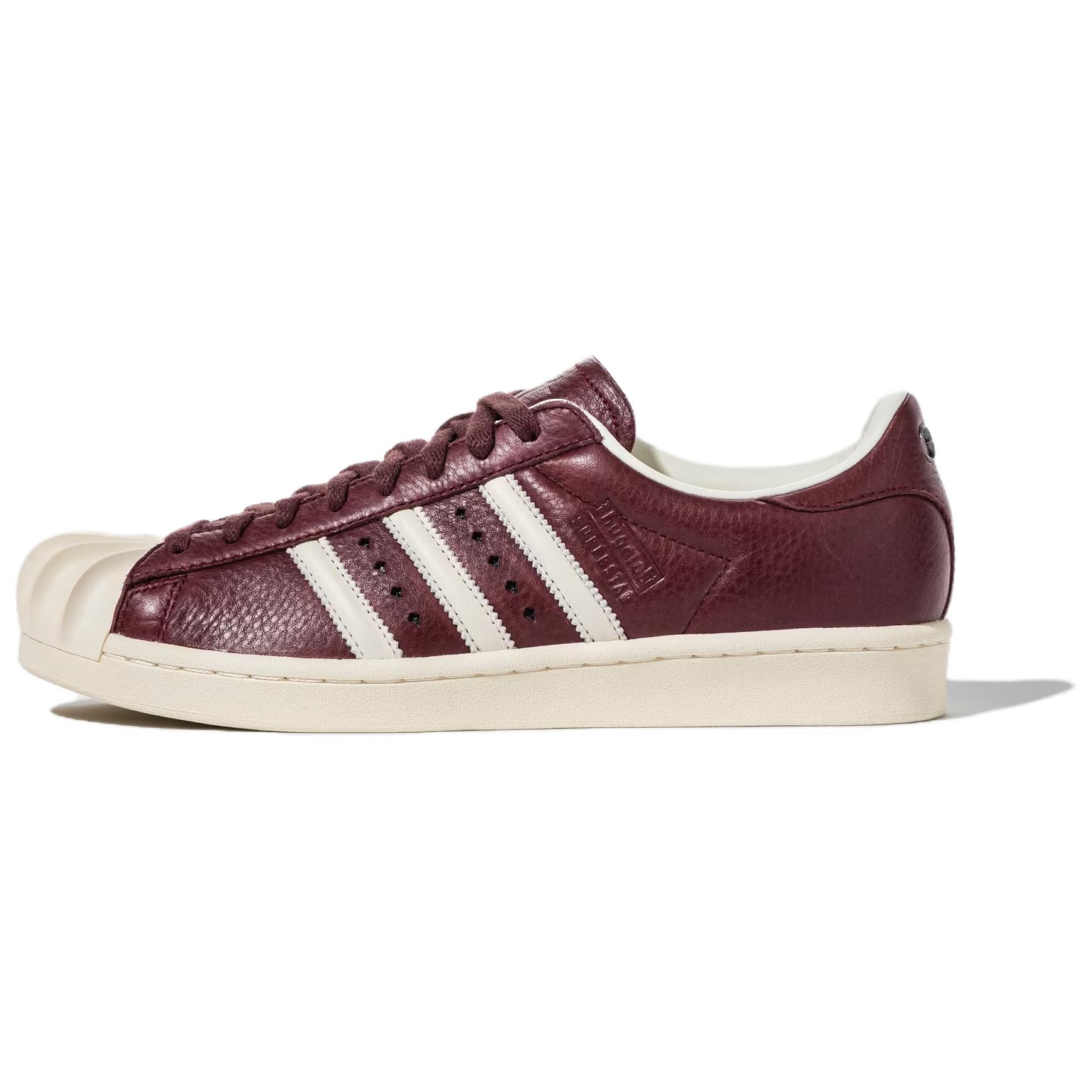 Adidas Originals Кроссовки для скейтбординга THUG CLUB x SUPERSTAR, износостойкие, низкие, унисекс, бордовые