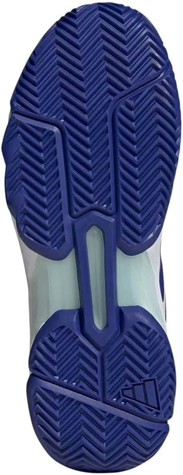 Мужские теннисные кроссовки Adidas Courtjam Control 3, Cloud White Lucid Blue Semi Flash Aqua — фото 4