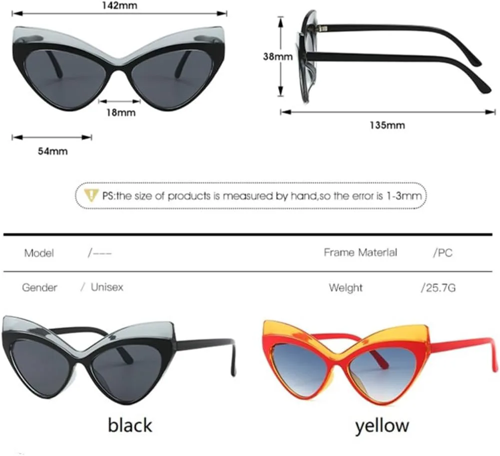 

Модные солнцезащитные очки «кошачий глаз» для женщин, винтажные, в роскошной оправе, с защитой от УФ-излучения UV400, увеличенного размера UATXTAU, Brown