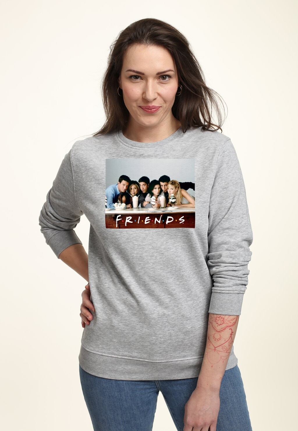 

Толстовка FRIENDS SUNDAYS Henry Tiger, цвет Mottled Light Grey
