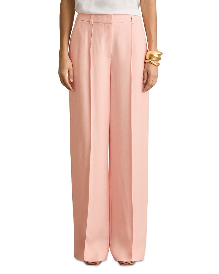 

Широкие брюки REISS, розовый