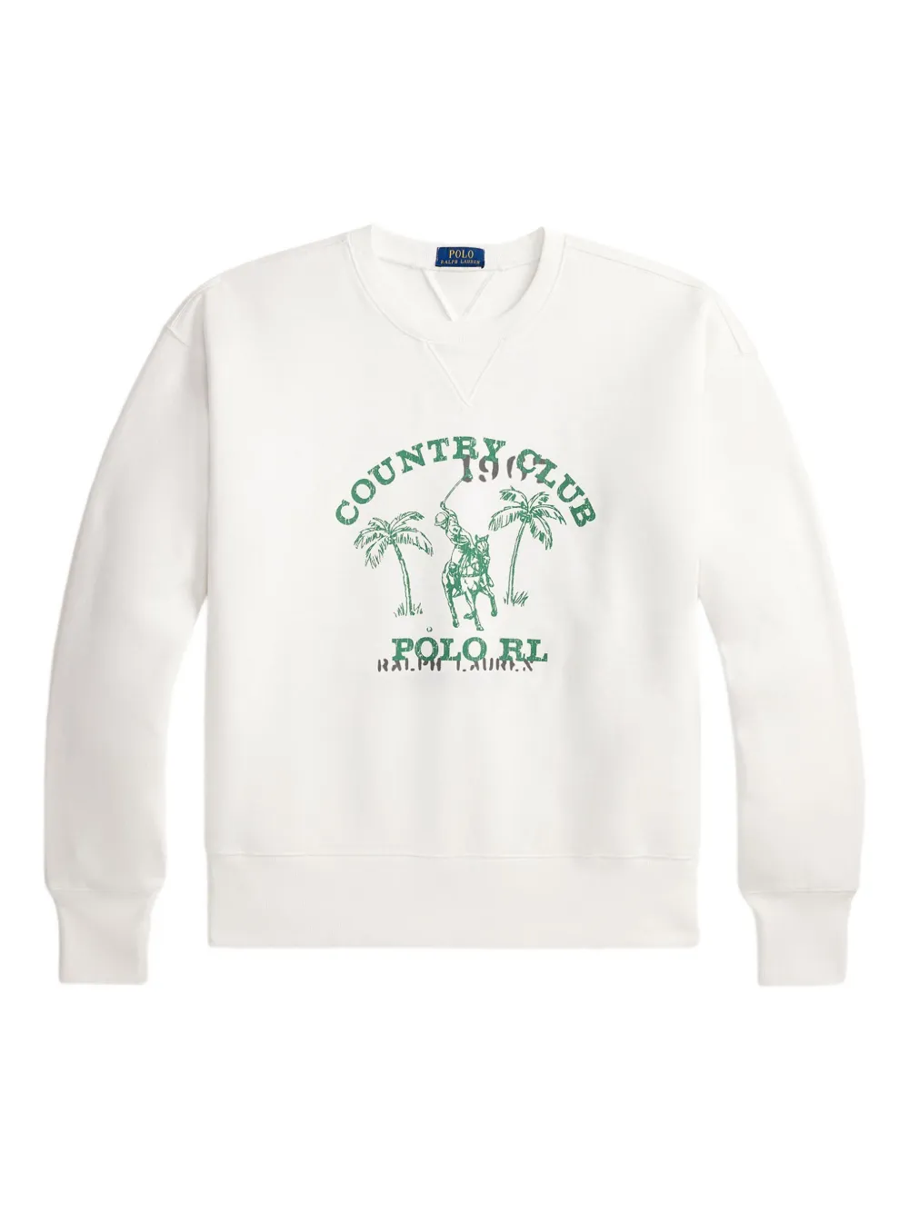 Толстовка с графичным принтом Polo Ralph Lauren, бежевый