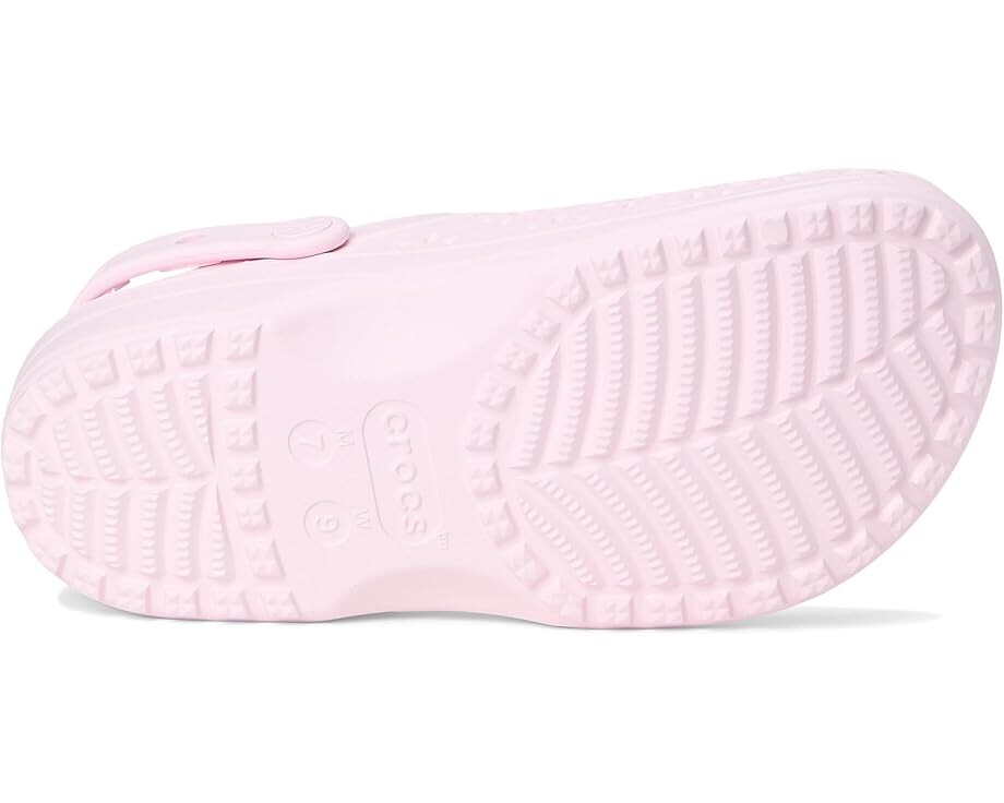 Сабо Unisex Crocs Classic Clogs with Floral Cut Out Design, цвет Pink Milk — фото 3