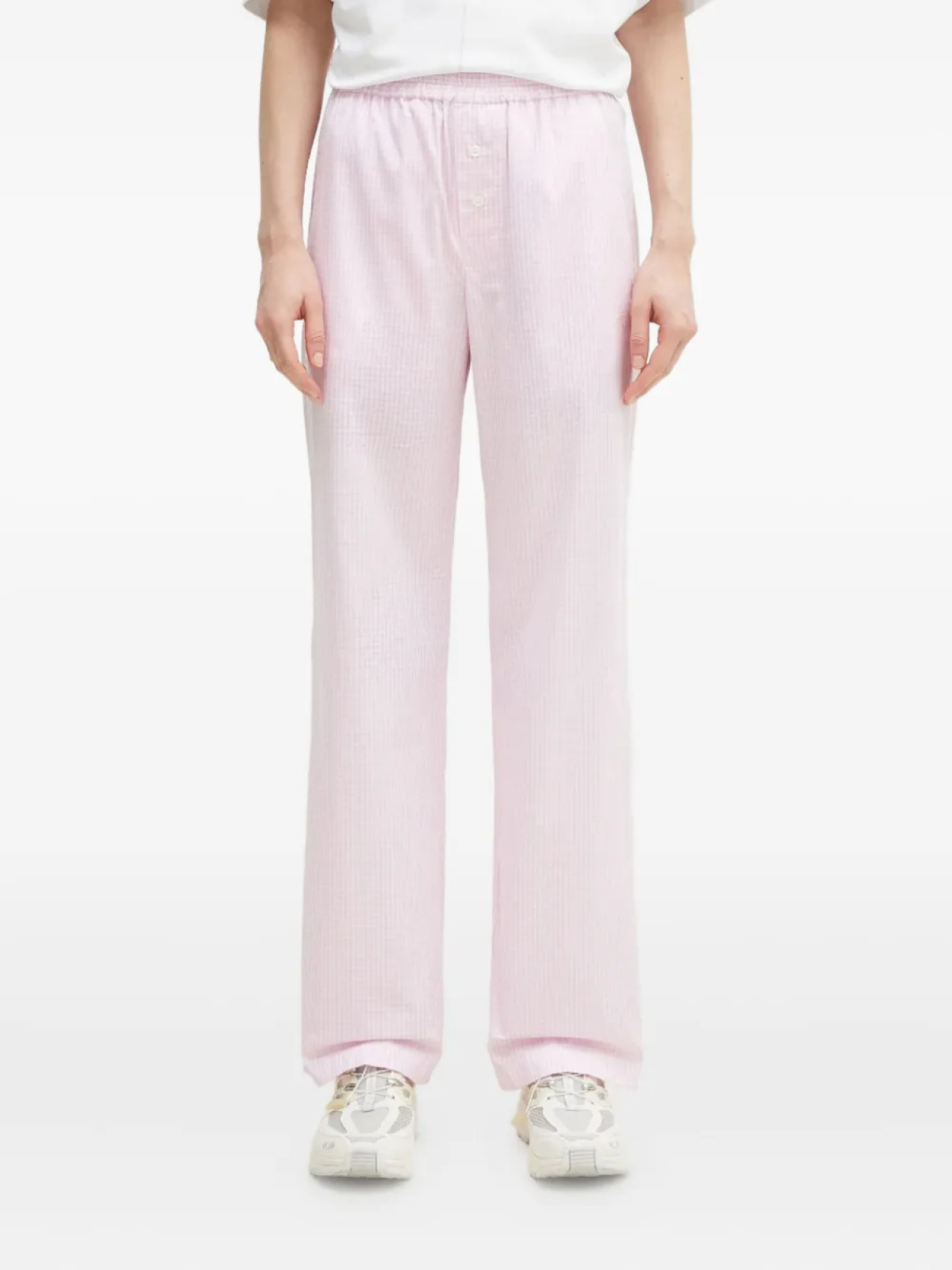 

Брюки в клетку Fiorucci, розовый