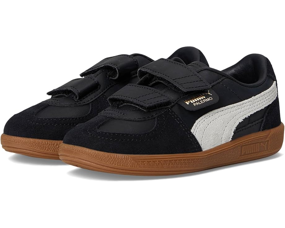 

Кроссовки PUMA Kids Palermo Hook and Loop, цвет Puma Black/Feather Gray/Gum