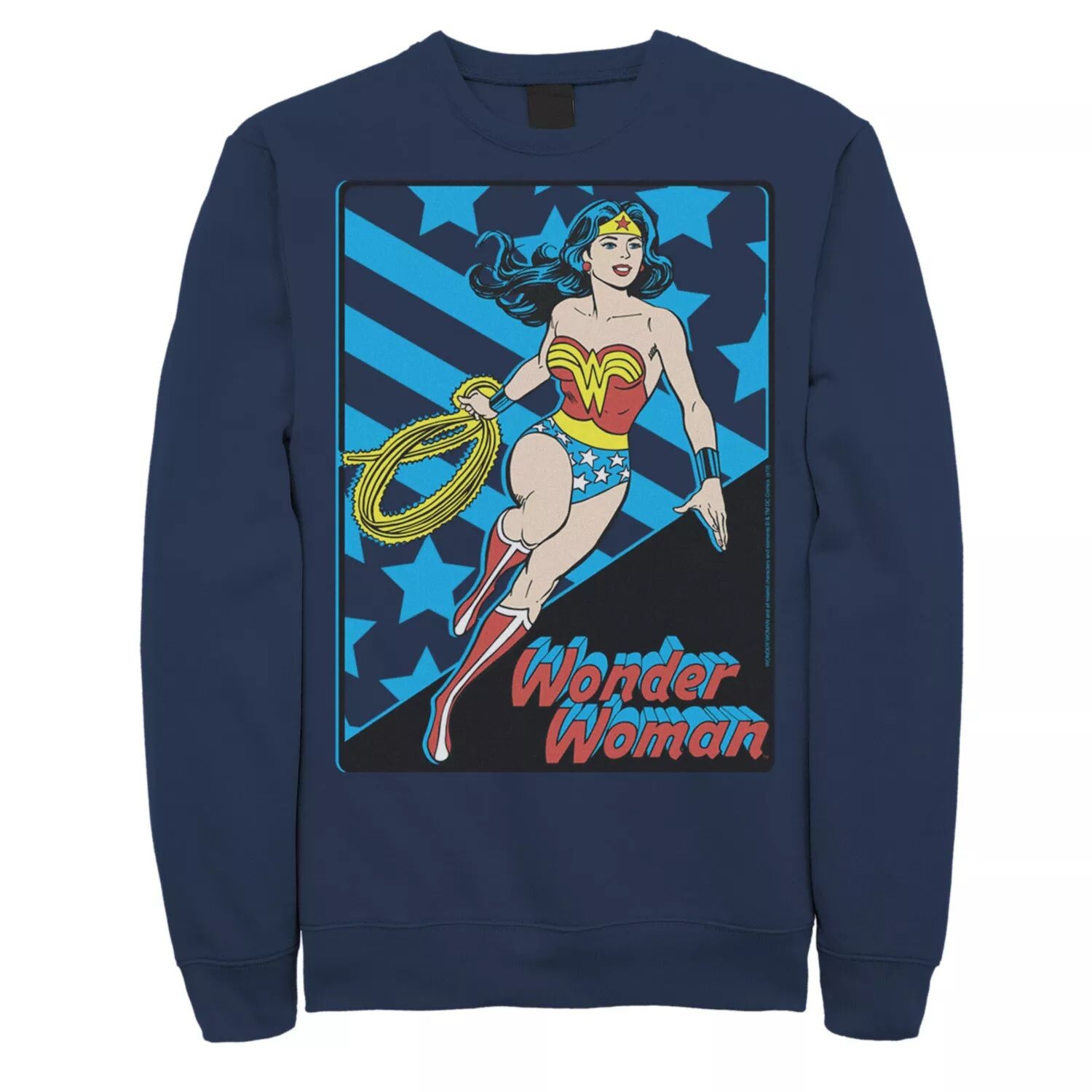 

Мужской свитшот с плакатом DC Comics Wonder Woman и звездами и полосками Licensed Character