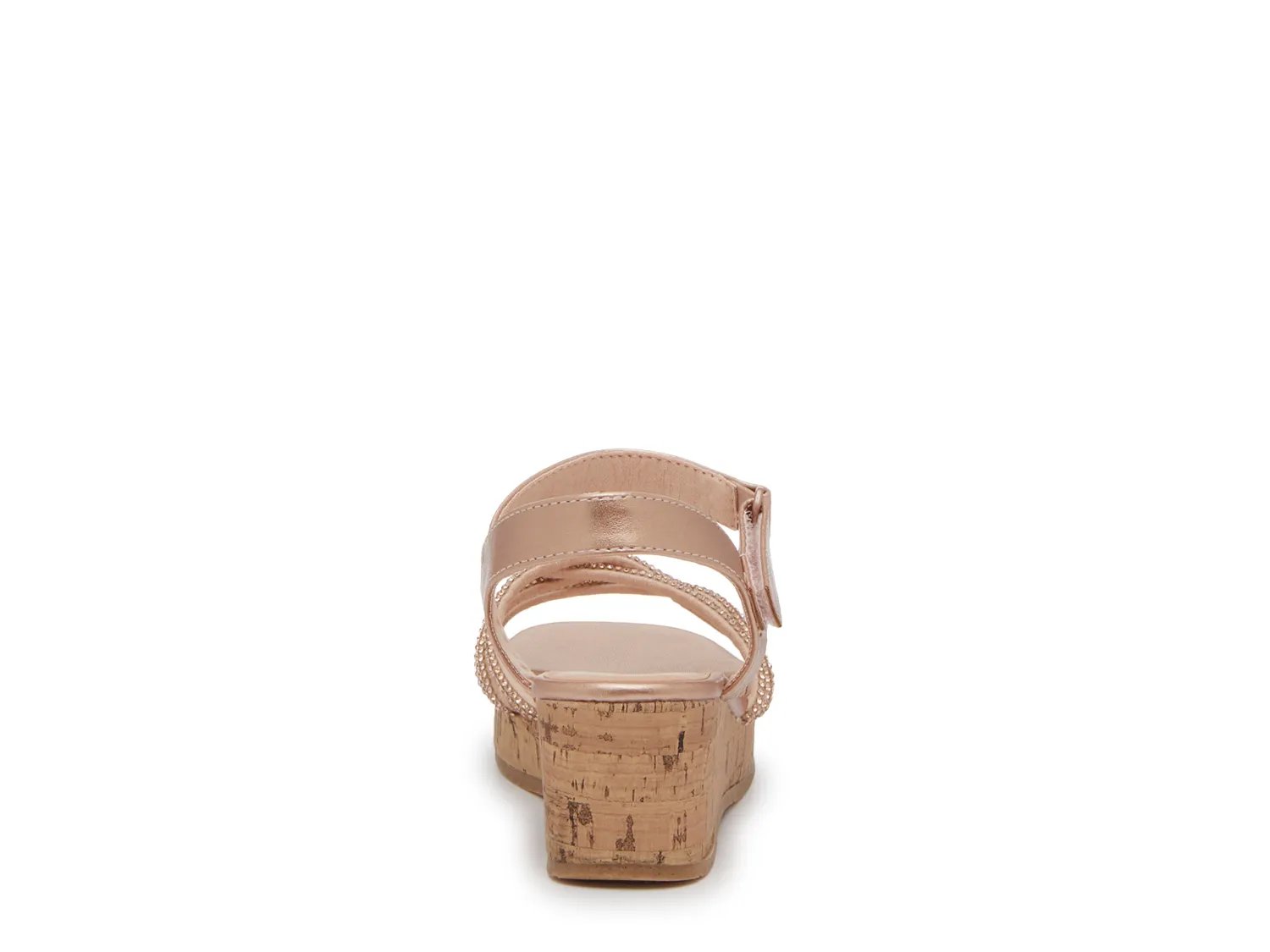 Сандалии Kelly & Katie Gemma Wedge Sandal - Kids', Rose Gold Metallic — фото 4