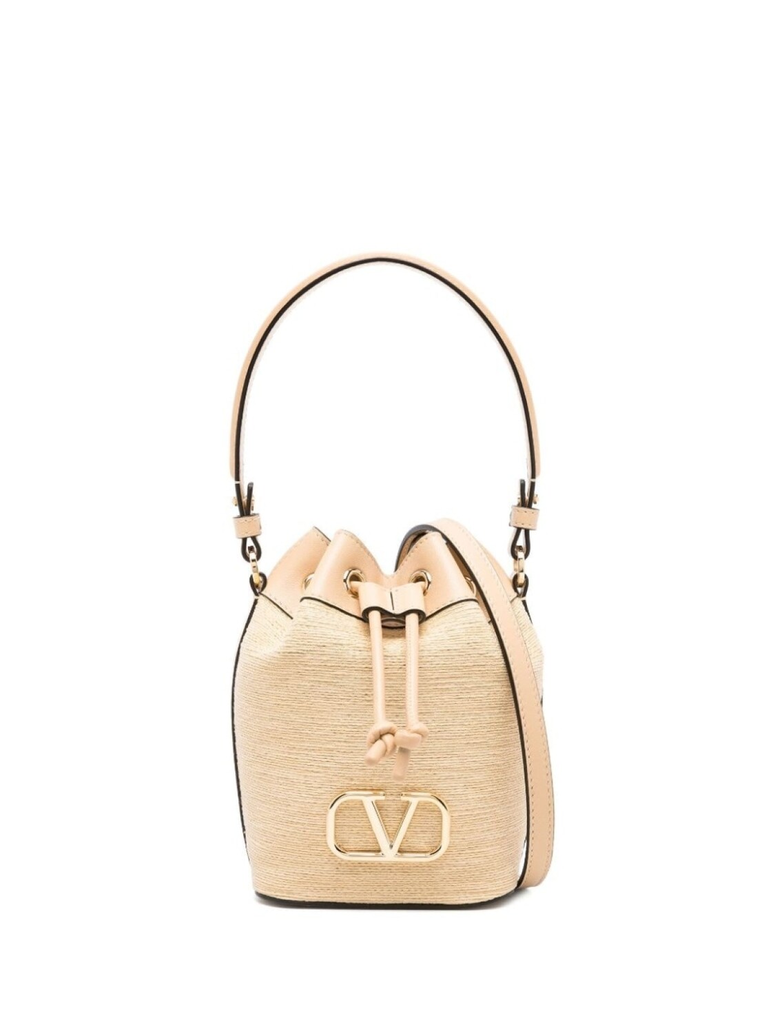 

Сумка-ведро размера мини с логотипом VLogo Signature Valentino Garavani, бежевый