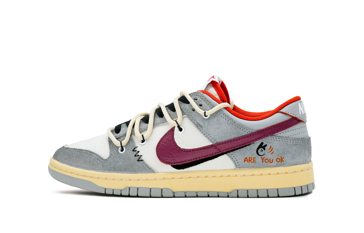 

Кроссовки для скейтбординга Dunk унисекс с низким верхом, красный Nike