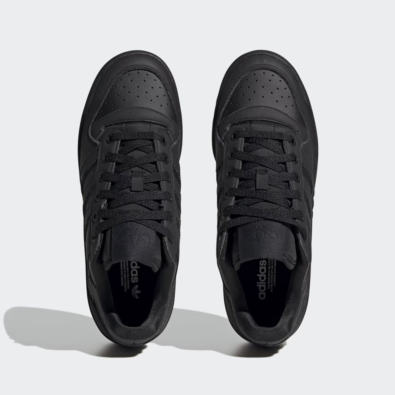 Forum Кроссовки с яркими полосками Adidas, цвет Core Black/Core Black/Cloud White — фото 3