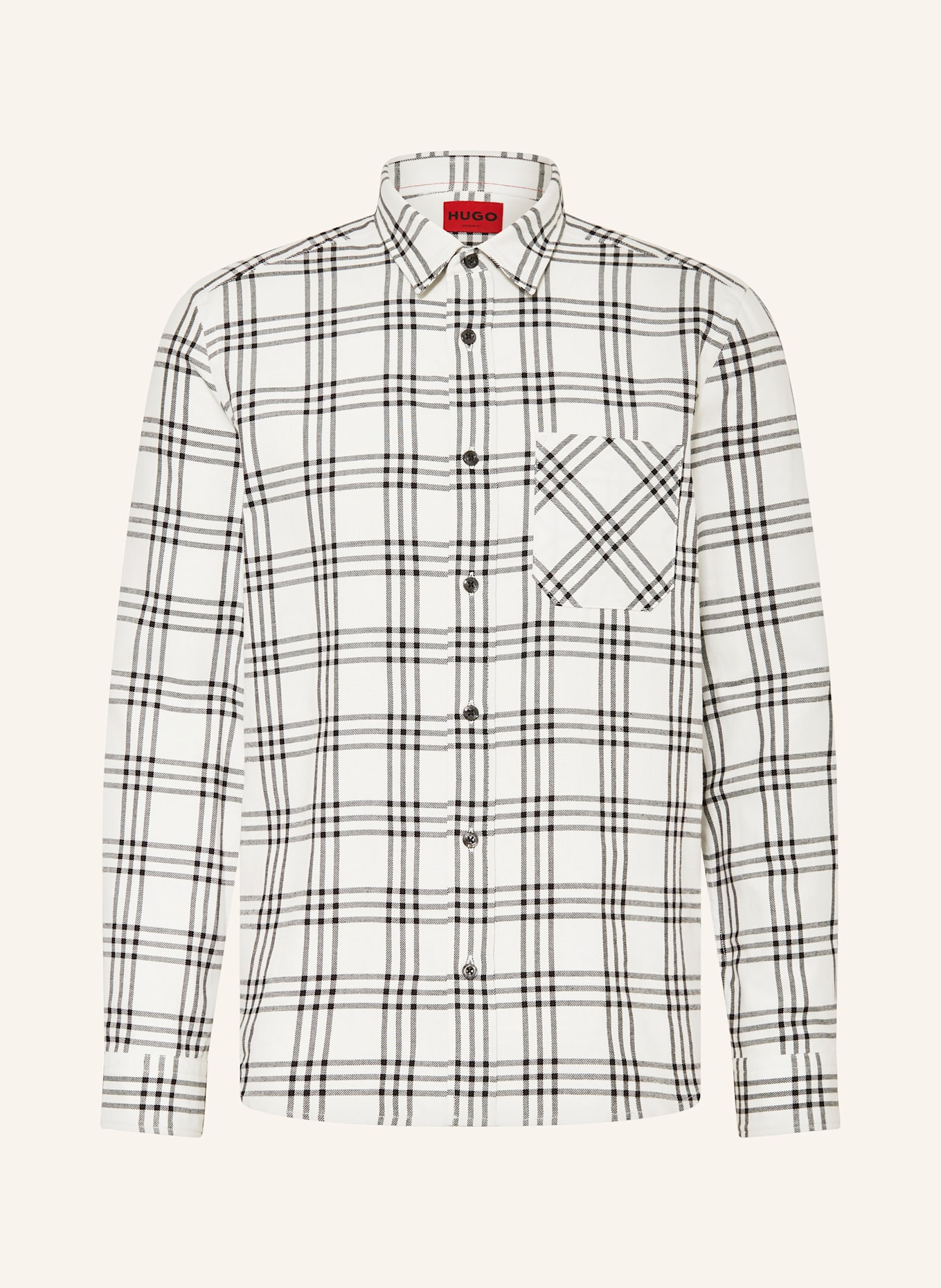 

Рубашка Emero прямого кроя Hugo, черный