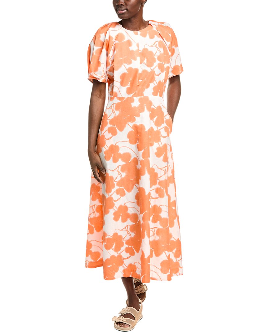 

Маримекко Анатомия Льняное платье Marimekko, оранжевый