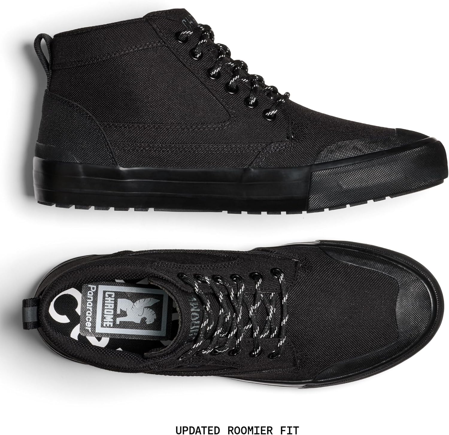 Ботинки Chrome Industries 415 из нейлона для мужчин и женщин - водоотталкивающие ботинки для работы и повседневной носки, черный — фото 3