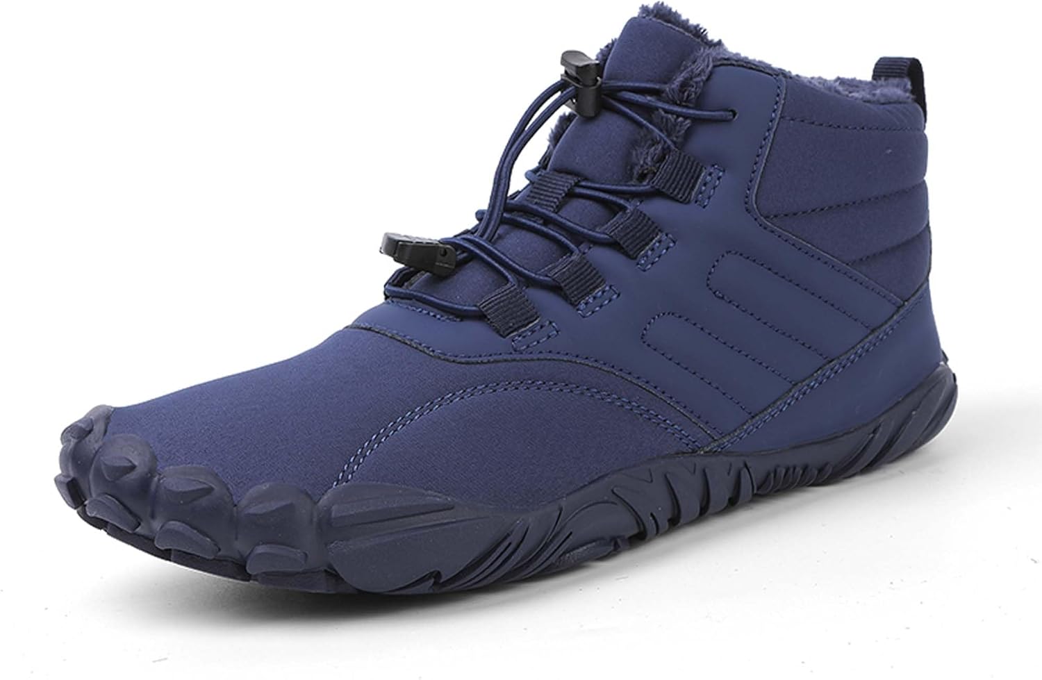 

Мужские и женские зимние снежные ботинки водонепроницаемые, босоножки с меховой подкладкой, теплые ботинки до щиколотки, противоскользящие, для пеших прогулок на природе, женские зимние водонепроницаемые ботинки Generic, синий