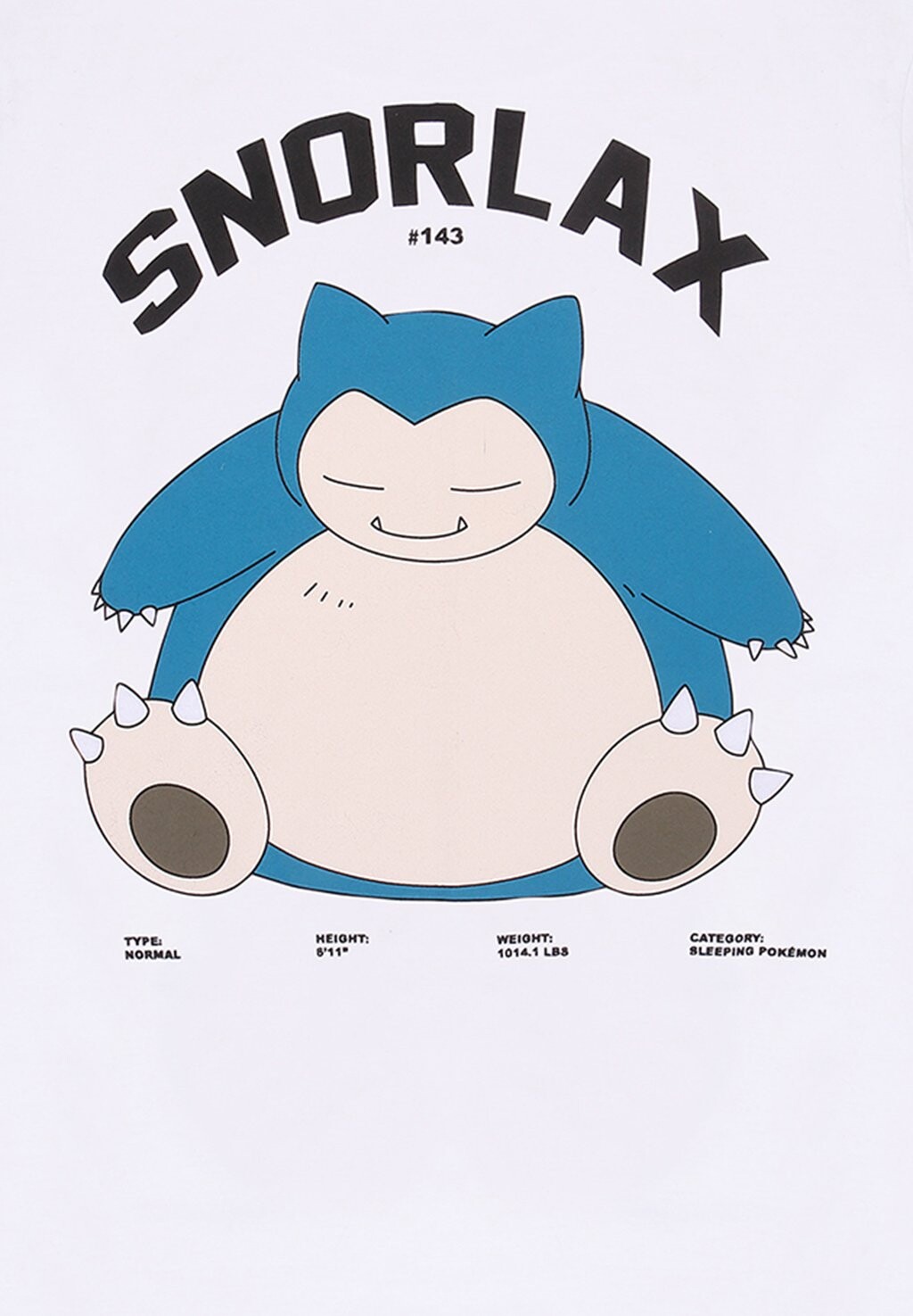 

Футболка с принтом POKÉMON SNORLAX Pokemon, белый