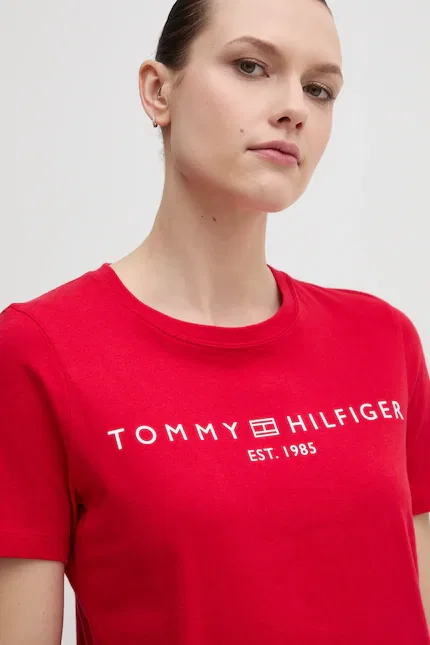 Футболка с принтом T-shirt Tommy Hilfiger, красный — фото 3