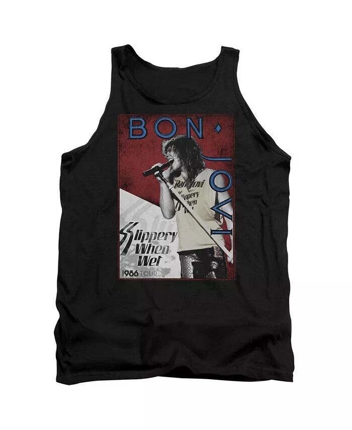 

Мужская майка Tour 86 для взрослых Bon Jovi, черный