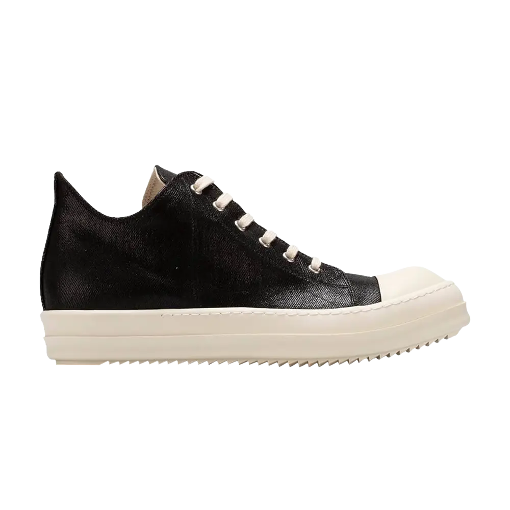 Низкие кроссовки Rick Owens DRKSHDW Gethsemane Denim Low, черный